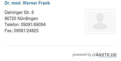Dr med werner frank 253705