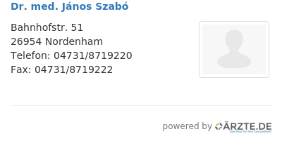 Dr med janos szabo