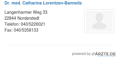 Dr med catharina lorentzen banneitz