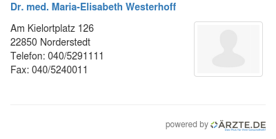Dr med maria elisabeth westerhoff
