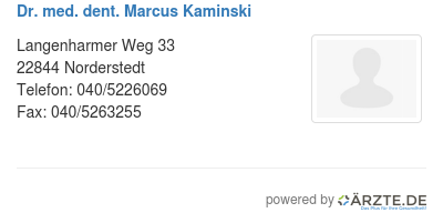 Dr med dent marcus kaminski