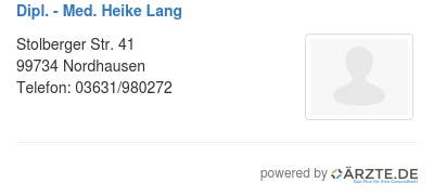 Dipl med heike lang