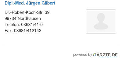 Dipl med juergen gaebert
