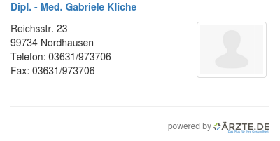 Dipl med gabriele kliche