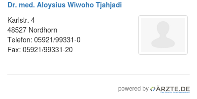 Dr med aloysius wiwoho tjahjadi