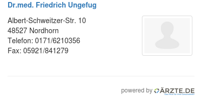 Dr med friedrich ungefug