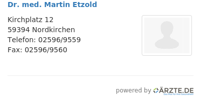 Dr med martin etzold