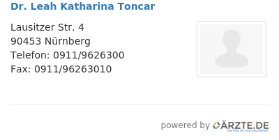 Dr leah katharina toncar
