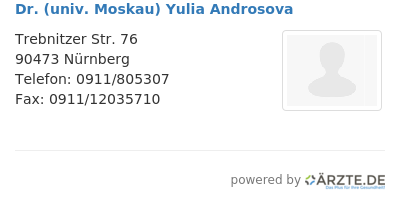 Dr univ moskau yulia androsova