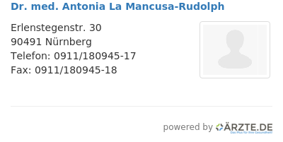 Dr med antonia la mancusa rudolph