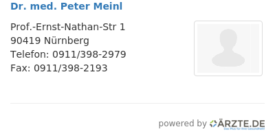 Dr med peter meinl