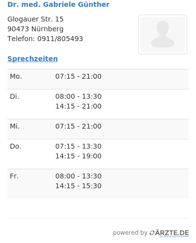 Dr med gabriele guenther