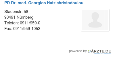 Pd dr med georgios hatzichristodoulou 580143