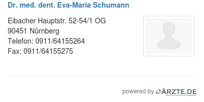 Dr med dent eva maria schumann