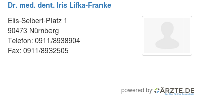 Dr med dent iris lifka franke