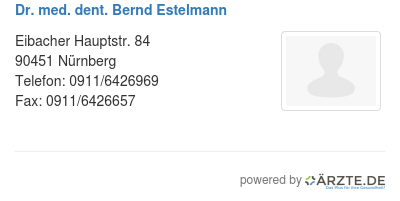 Dr med dent bernd estelmann