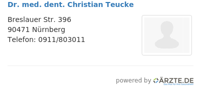 Dr med dent christian teucke 662308