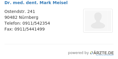 Dr med dent mark meisel