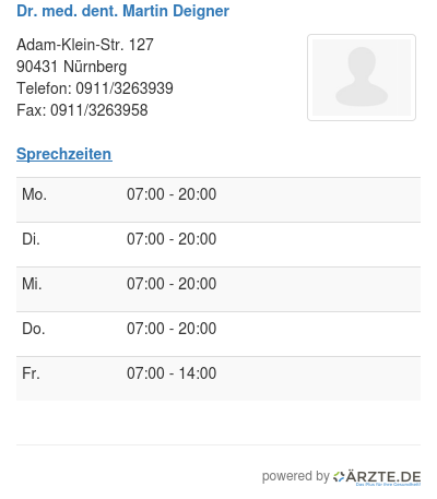 Dr med dent martin deigner