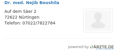 Dr med nejib boushila