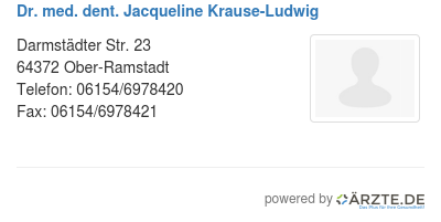 Dr med dent jacqueline krause ludwig 561462