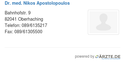 Dr med nikos apostolopoulos