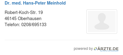Dr med hans peter meinhold 541039
