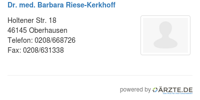 Dr med barbara riese kerkhoff