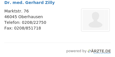 Dr med gerhard zilly