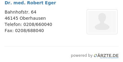 Dr med robert eger