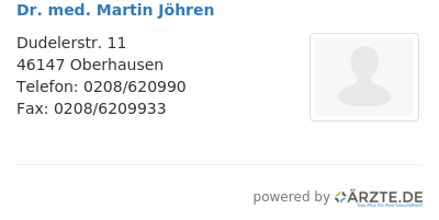Dr med martin joehren