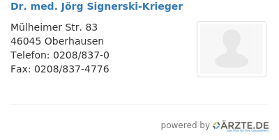 Dr med joerg signerski krieger