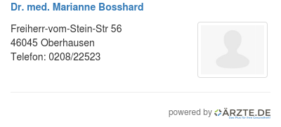 Dr med marianne bosshard