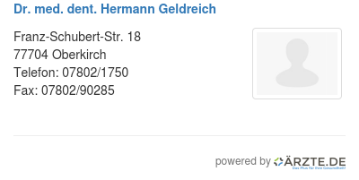 Dr med dent hermann geldreich