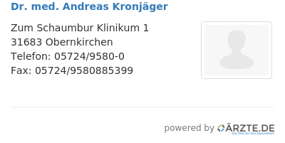 Dr med andreas kronjaeger 646281