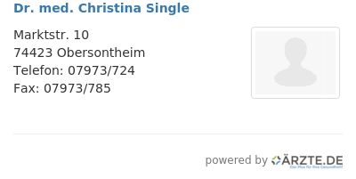 Dr med christina single