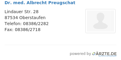 Dr med albrecht preugschat