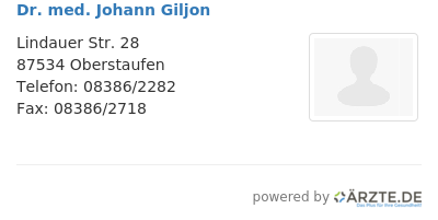 Dr med johann giljon