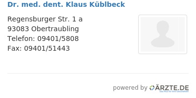 Dr med dent klaus kueblbeck
