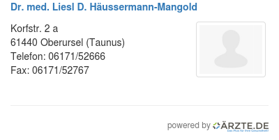 Dr med liesl d haeussermann mangold
