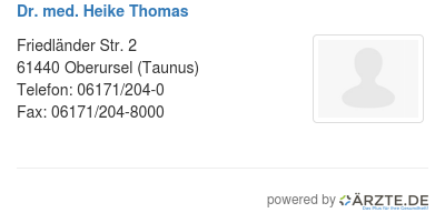 Dr med heike thomas