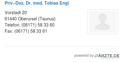 Priv doz dr med tobias engl