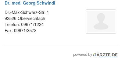 Dr med georg schwindl