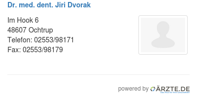 Dr med dent jiri dvorak