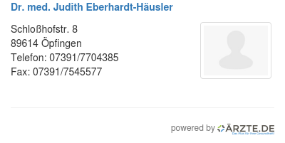 Dr med judith eberhardt haeusler