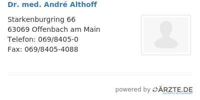 Dr med andre althoff