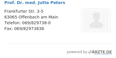 Prof dr med jutta peters 273182