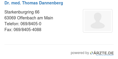 Dr med thomas dannenberg
