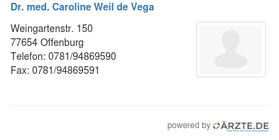 Dr med caroline weil de vega