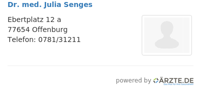 Dr med julia senges